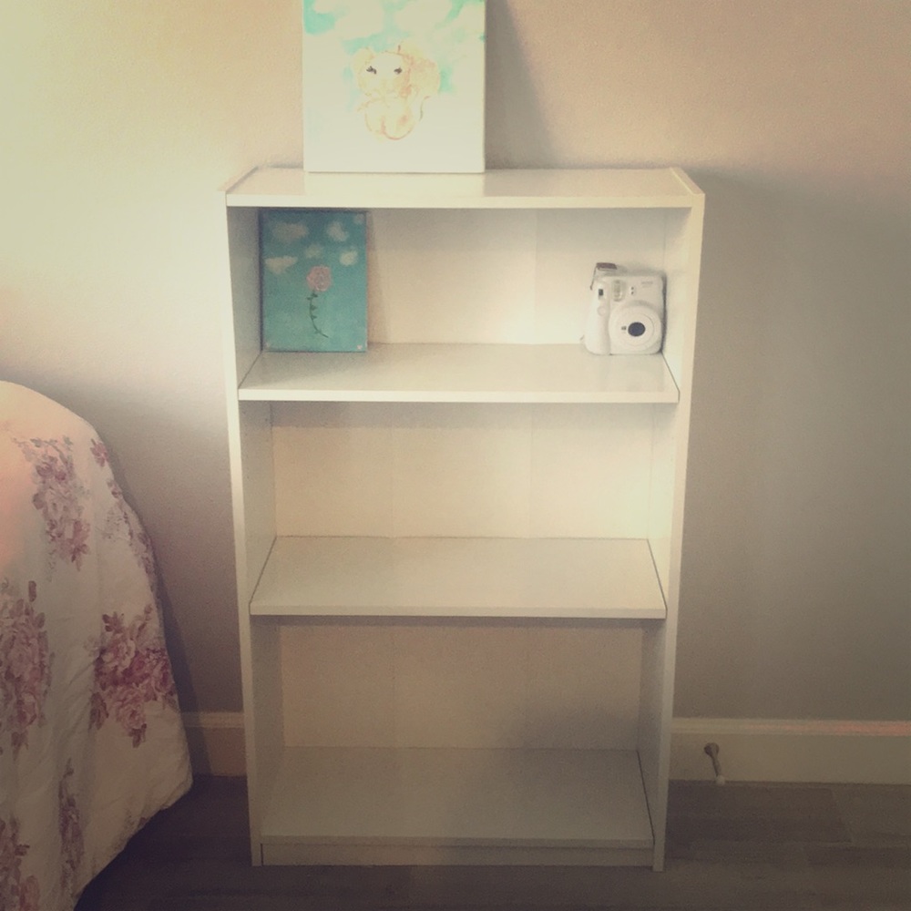 White shelf